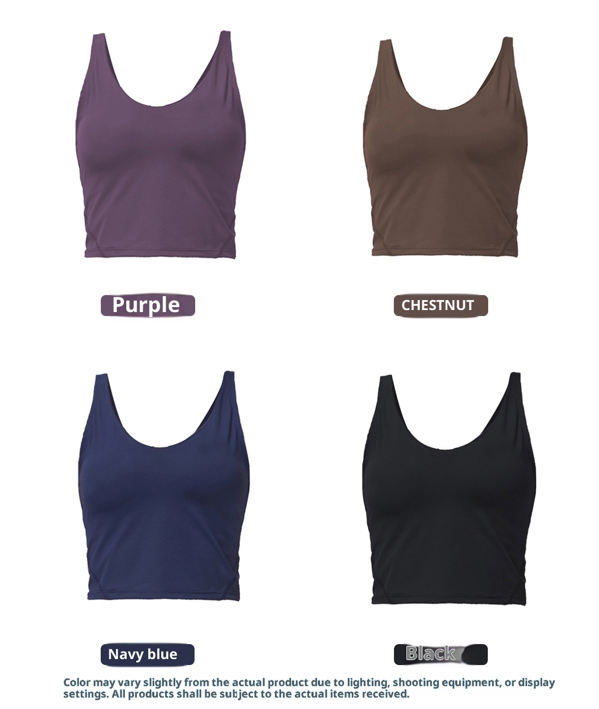 001 V-Shape Al*gn Fitness Wear Beautiful Back Base Sports Bra With Inner Padding Yoga Vest Outdoor Running_voghion.com