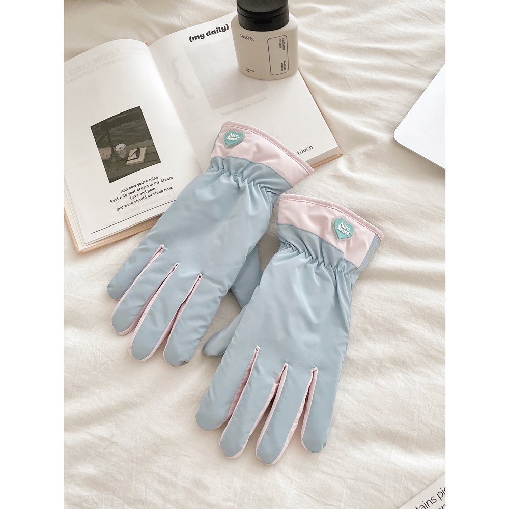 ActiveGo Fleece-gevoerde, verdikte, koudebestendige outdoor-ski-fiets-elektrische fiets-winddicht-antislip-touchscreen-leuke, warme handschoenen_voghion.com