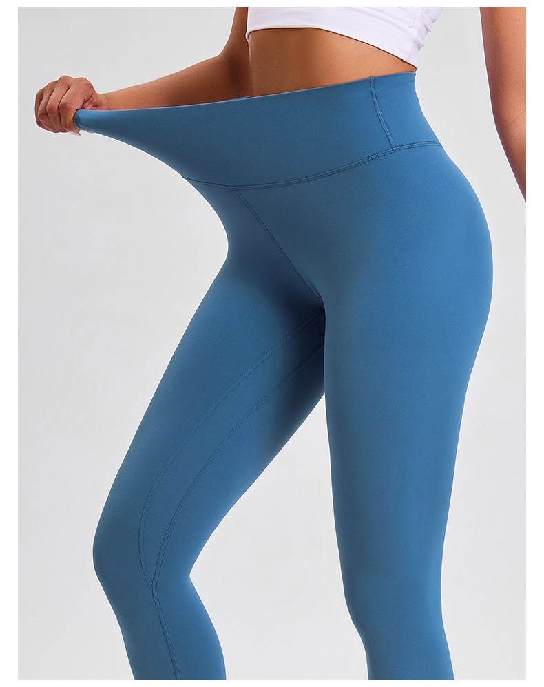 Legging de sport 001 en lycra spandex ultra-élastique effet mouillé, doux pour la peau, effet seconde peau, taille haute, effet push-up._voghion.com