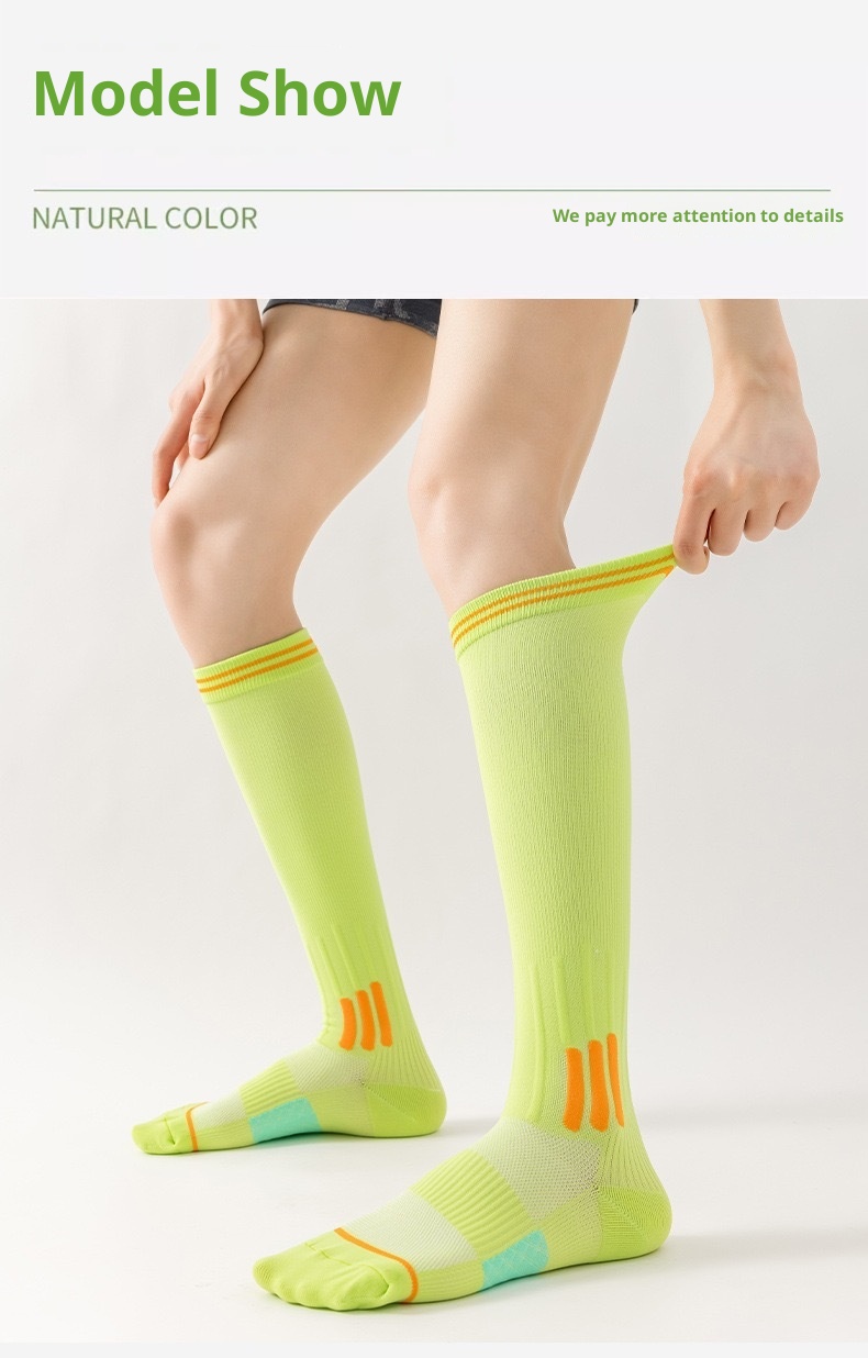 001 Calzini lunghi da donna a compressione con dopamina, per fitness, corsa, ciclismo, outdoor_voghion.com