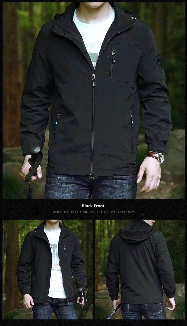 ActiveGo ActiveGo Europeo Americano Transfrontaliero 2025 Primavera e Autunno Nuovo Stile Uomo di Mezza Età Versatile Casual Impermeabile All'Aperto_voghion.com