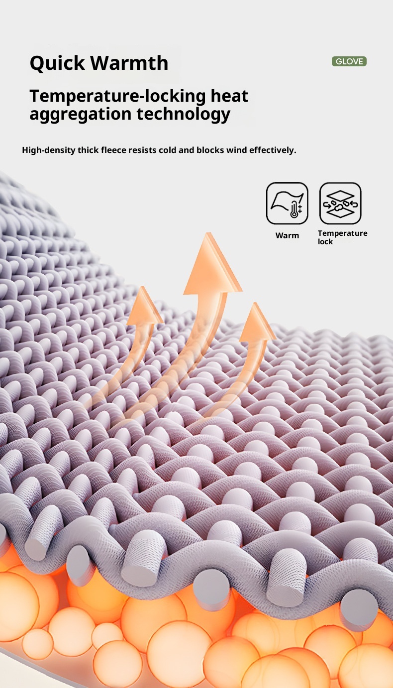 ActiveGo Women's Ski Gloves Cycling Mountaineering Cold-Proof Warm Fleece Thickened Touchscreen Waterproof Men's Snow Play Winter_voghion.com