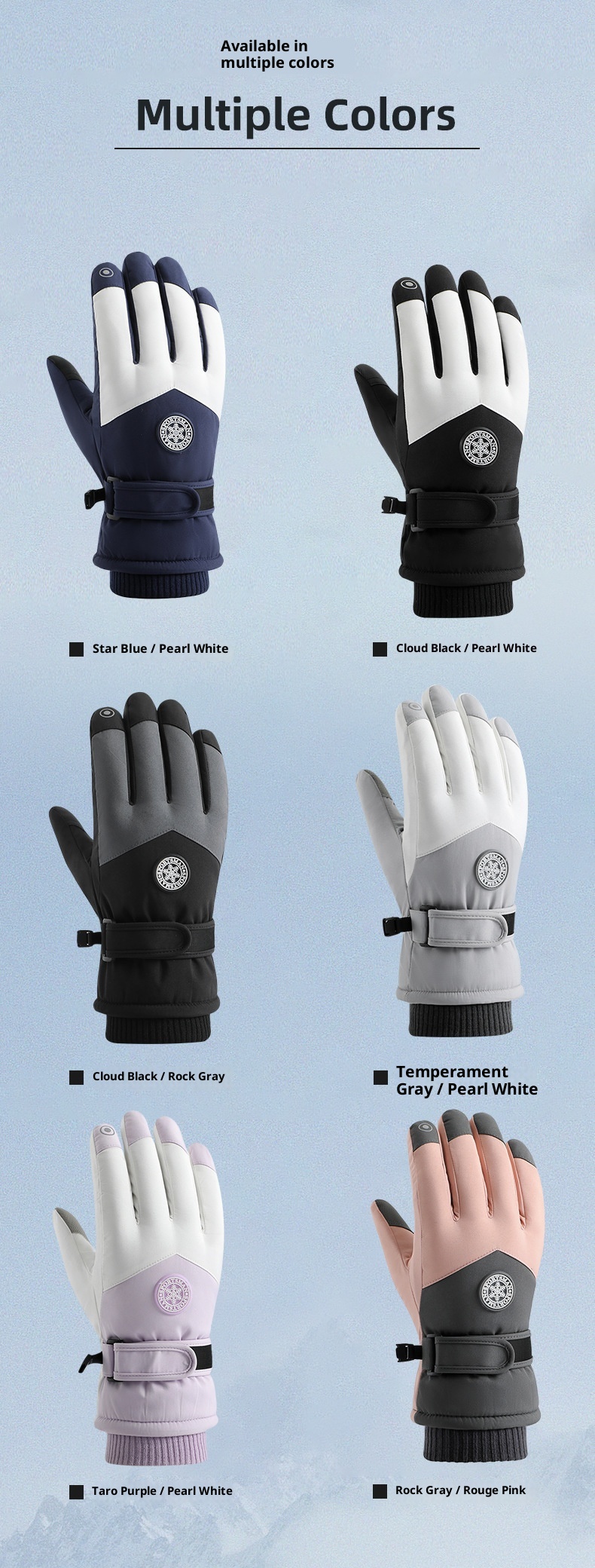 ActiveGo Warm für Damen und Herren, Winterfleece-gefüttert, dick, winddicht, wasserdicht, für Outdoor-Sportarten wie Radfahren, E-Bike-Fahren und Skifahren_voghion.com