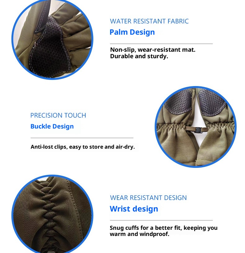 ActiveGo Winter Cycling Gloves Touchscreen Men And Women Outdoor Warm Sports Cold-Proof Fleece Skiing Couple Style Adult_voghion.com