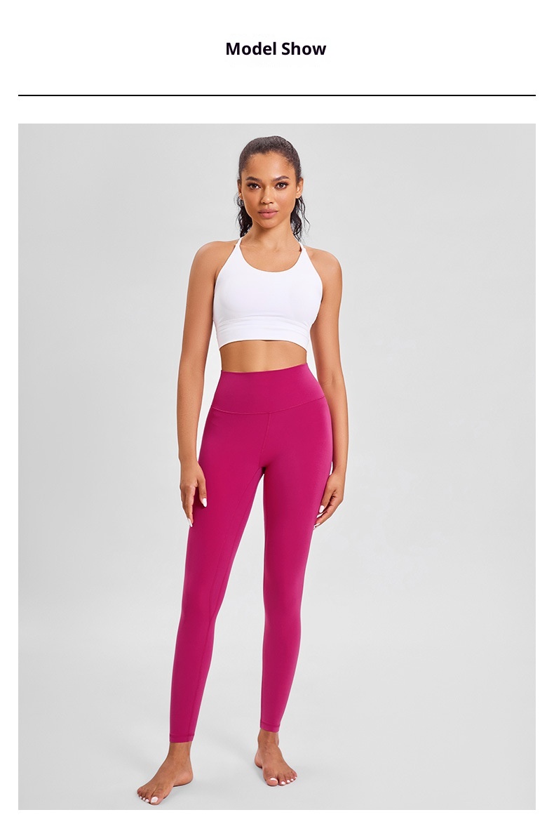 Legging de sport 001 en lycra spandex ultra-élastique effet mouillé, doux pour la peau, effet seconde peau, taille haute, effet push-up._voghion.com