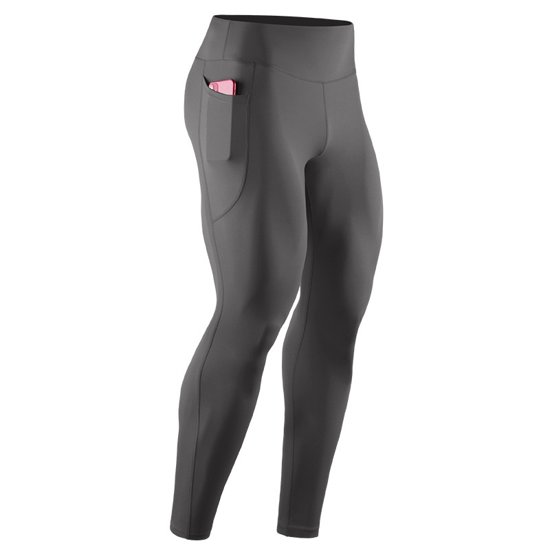 001 Herren Shark Lauf-Tight Yoga Marathon Kompressionshose mit hohem elastischem Bund für Leichtathletik_voghion.com