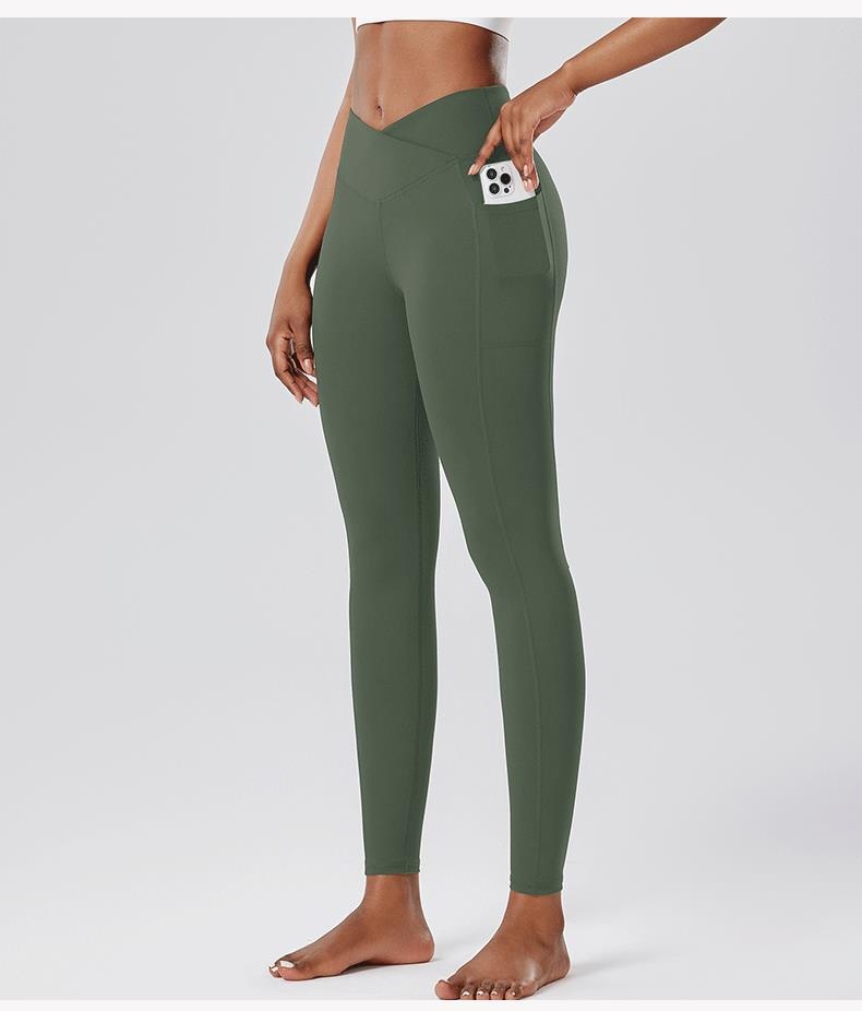 001 Cross-Border Sports Fitness Leggings Yoga Running Base Layer Pants Women Naked Feel Soft And Smooth_voghion.com