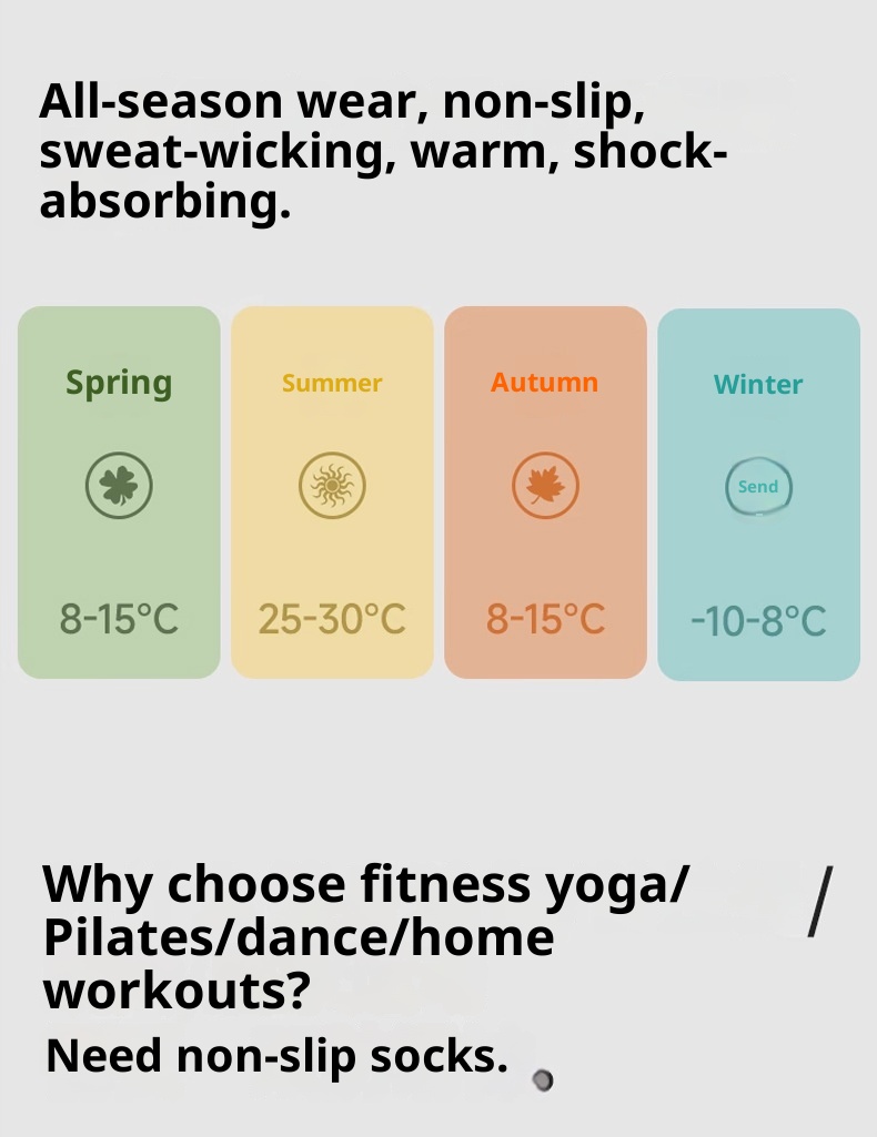 Chaussettes de yoga et de pilates d'intérieur Zhuji pour femmes, en pur coton, à cinq orteils, antidérapantes et tubulaires, avec séparateur d'orteils. Modèle 001._voghion.com