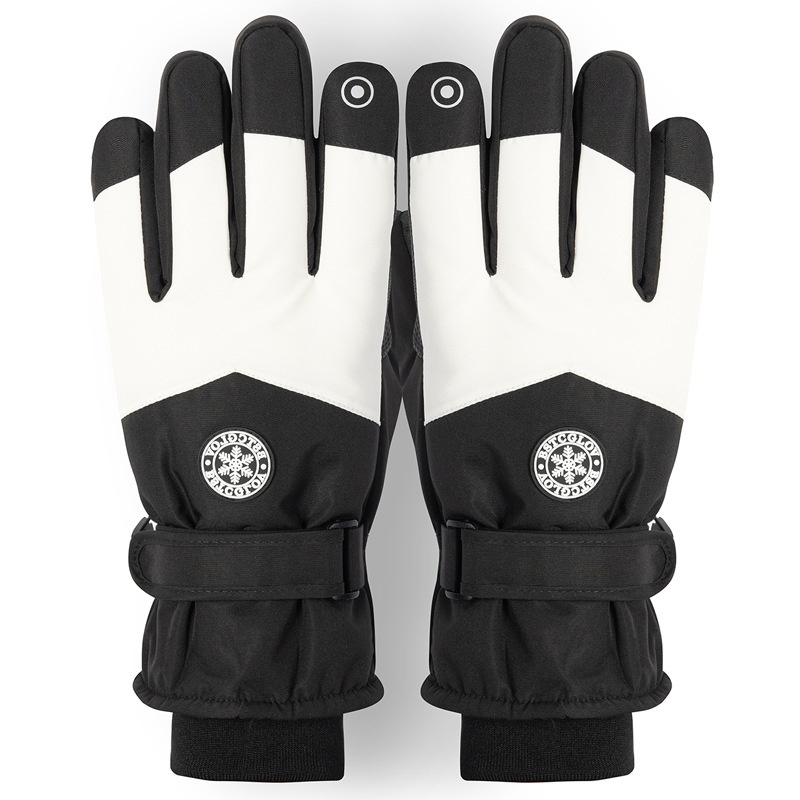 ActiveGo Ski For Men And Women, Outdoor Cycling Touchscreen, Fleece-Lined, Thickened, Warm, Winter Riding Anti-Slip Gloves_voghion.com