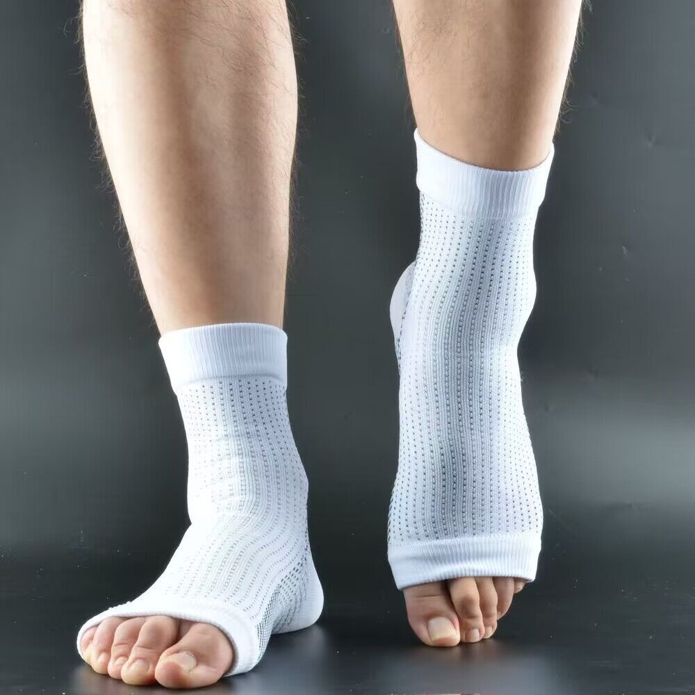 001 001 Calzini sportivi unisex per yoga, con punta aperta, maniche a compressione, protezione per i piedi nudi_voghion.com