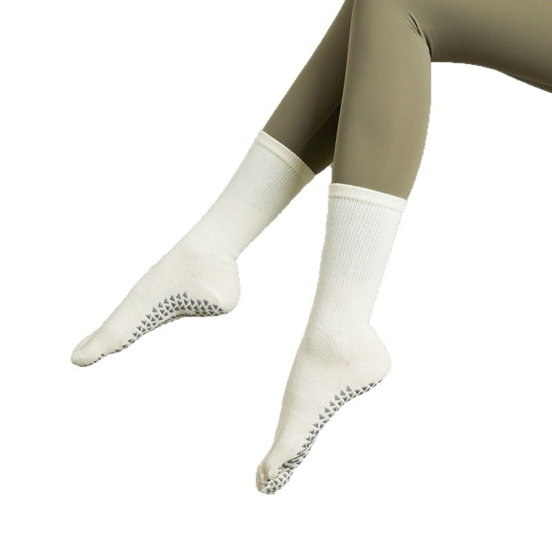 001 Long Tube Summer Professional Non-Slip Pilates Five-Toe Mid-Tube Yoga Sports Socks Fitness_voghion.com