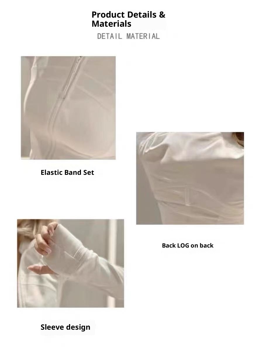 001 Disponibile Lulu Stesso Stile Giacca a Maniche Lunghe DF Set con Pantaloni a Nove Punti Slim Fit Abbigliamento Sportivo Yoga_voghion.com