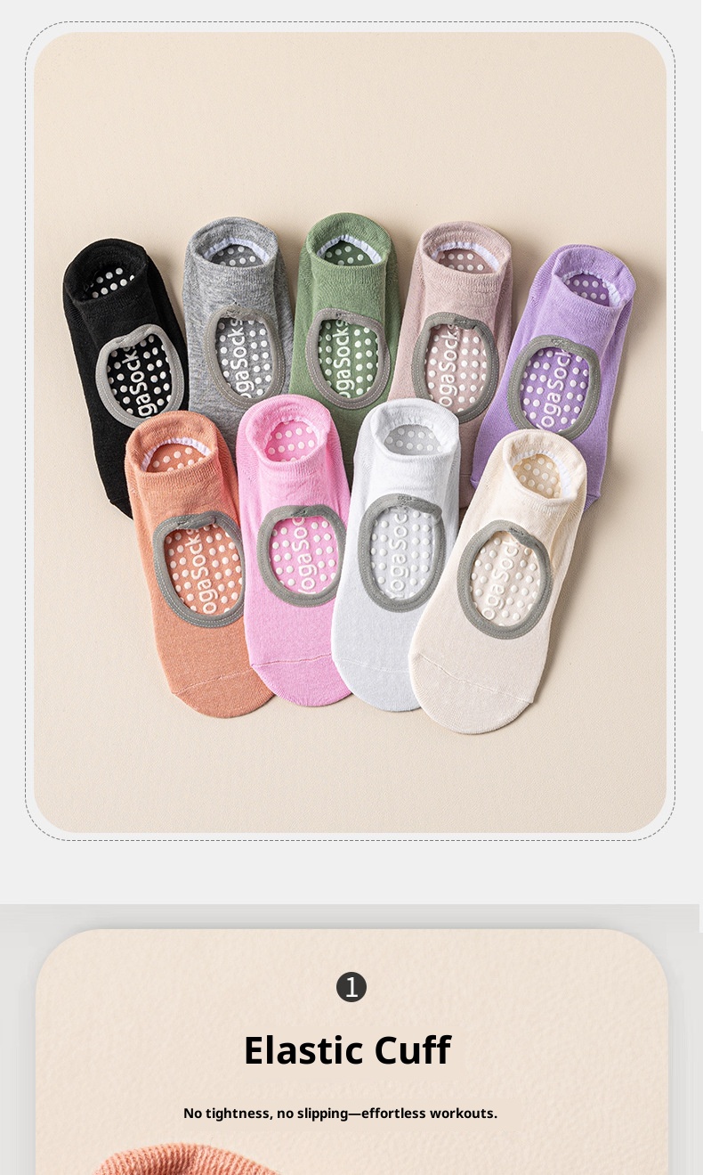 001 Professional Indoor Fitness Yoga Pilates Silicone Non-Slip Socks For Women Hollow Out Backless Breathable_voghion.com