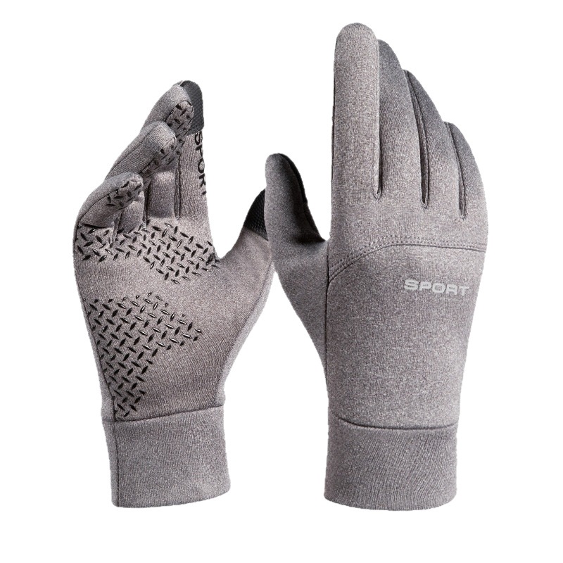 ActiveGo Outdoor Cycling Gloves Men And Women, Winter Fleece-Lined, Warm, Touchscreen, Non-Slip, For Cycling, Mountaineering,_voghion.com