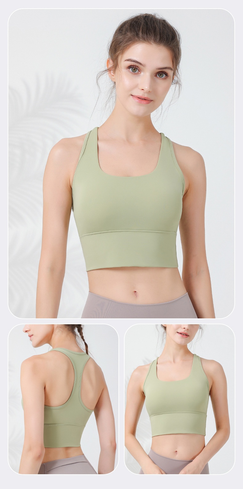 001 Sports Bra Women, Shockproof Fixed Cup Top, Fitness Shirt, Running Quick-Dry Red Bra, Yoga Vest For Spring_voghion.com