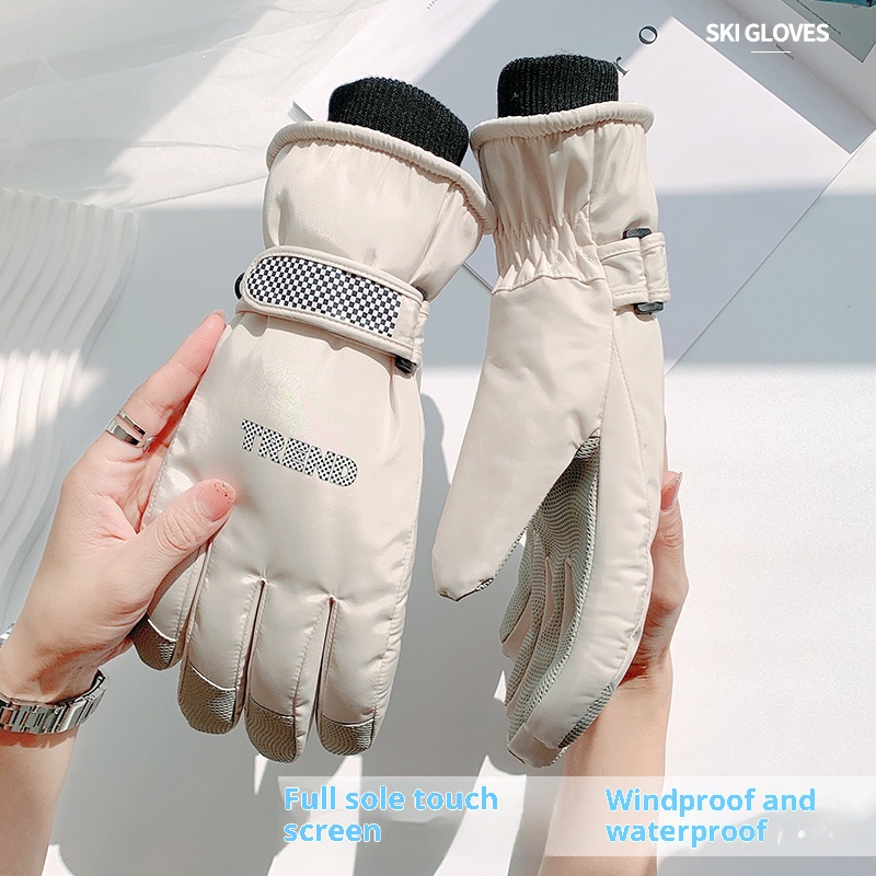 ActiveGo Ski For Men And Women, Winter Fleece-Lined Thickened Outdoor Sports Riding Mountaineering Windproof Waterproof Anti-Slip_voghion.com