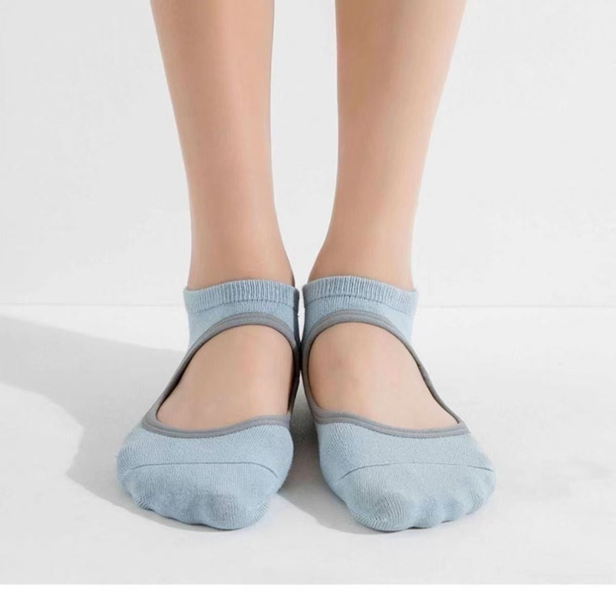 001 Professionelle Yoga-Socken für Damen, Boot, Frühling/Sommer, rutschfest, Pilates-Anfänger-Socken für den Innenbereich, Fitness- und Tanzsocken_voghion.com
