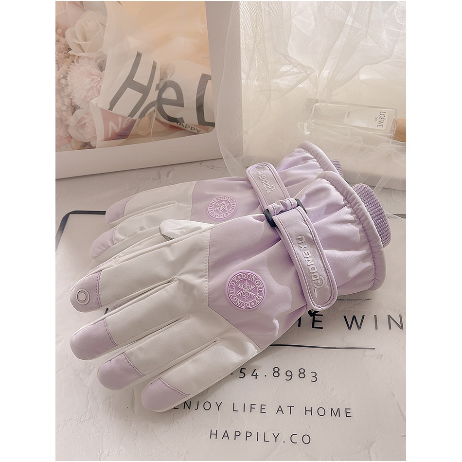 ActiveGo Dames Skihandschoenen Winter Dik Rijden Elektrische Motorfiets Fleece Sneeuw Spelen Heren Touchscreen Outdoor Katoen Warm_voghion.com