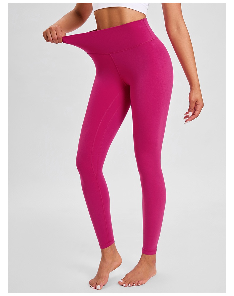 Legging de sport 001 en lycra spandex ultra-élastique effet mouillé, doux pour la peau, effet seconde peau, taille haute, effet push-up._voghion.com