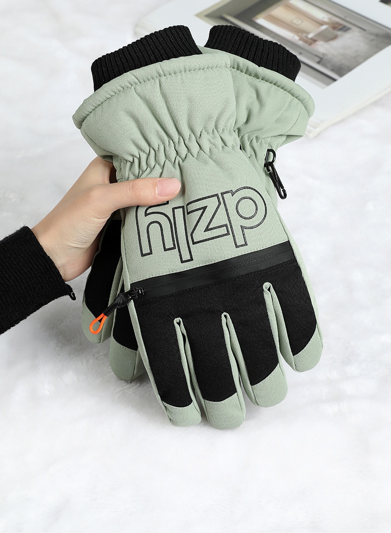 ActiveGo Women's Ski Gloves Cycling Mountaineering Cold-Proof Warm Fleece Thickened Touchscreen Waterproof Men's Snow Play Winter_voghion.com