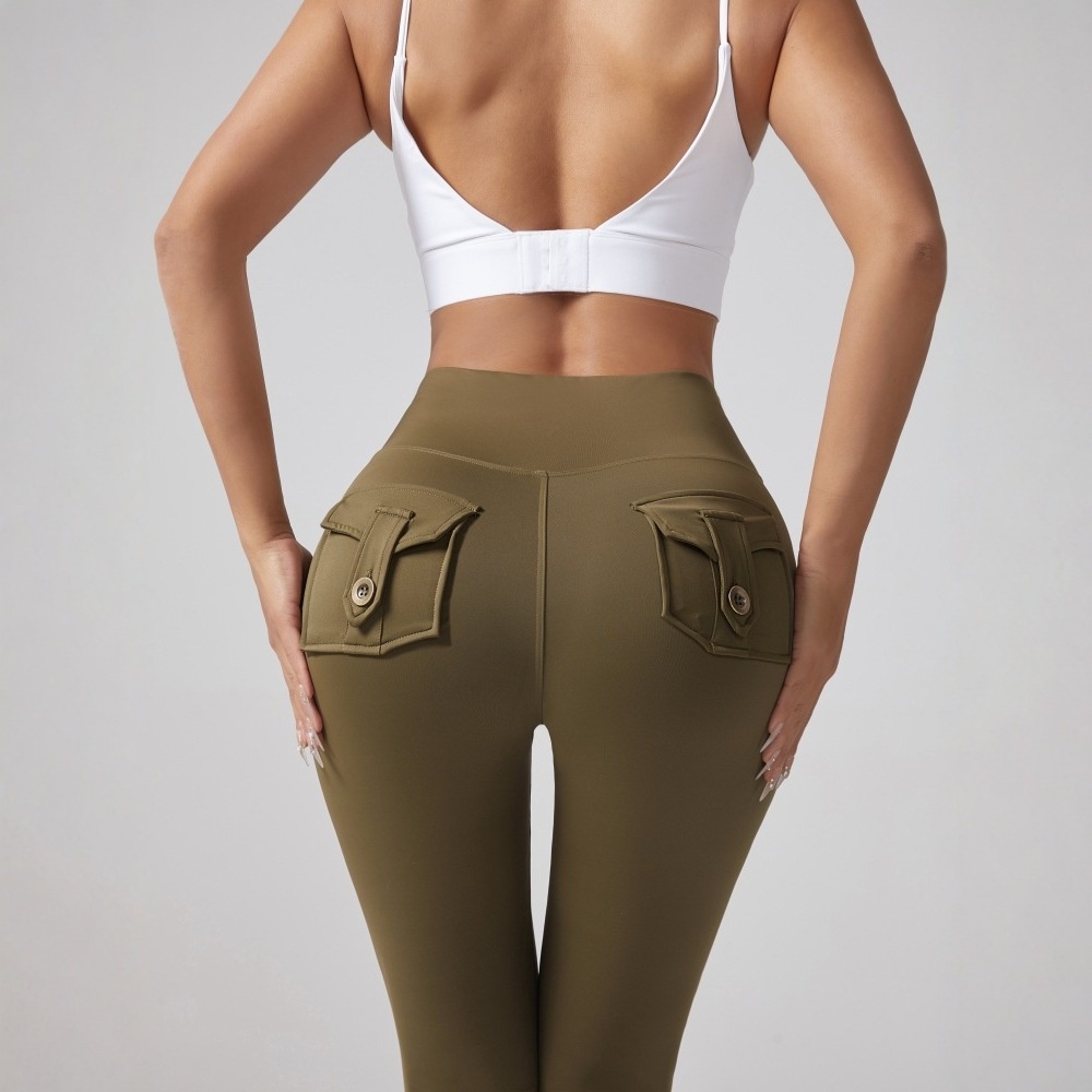 001 New Peach Hip Fitness For Women, Tight-Fitting, No Embarrassing Lines, Quick-Dry Sports Pants, High-Waisted,_voghion.com
