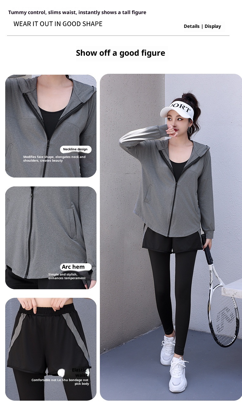 001 2025 Top da donna a maniche corte, maglietta estiva da yoga, corsa mattutina, set sportivo, abbigliamento fitness_voghion.com