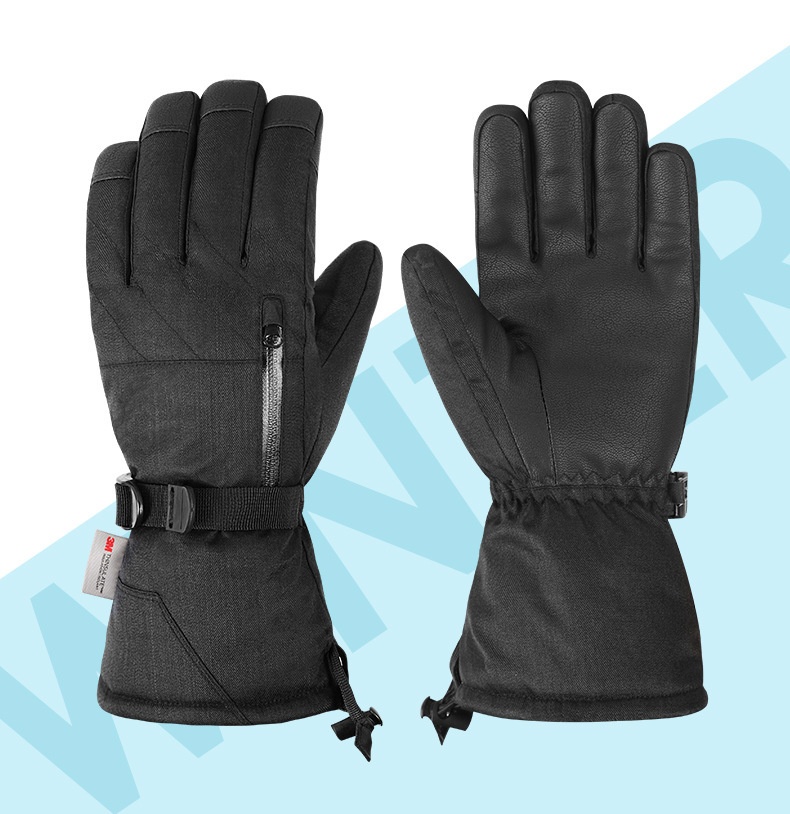 ActiveGo Winter Ski Gloves For Men, Touchscreen Motorcycle, Fleece Lined, Warm, Thickened, Waterproof, Windproof, Cold Resistant,_voghion.com