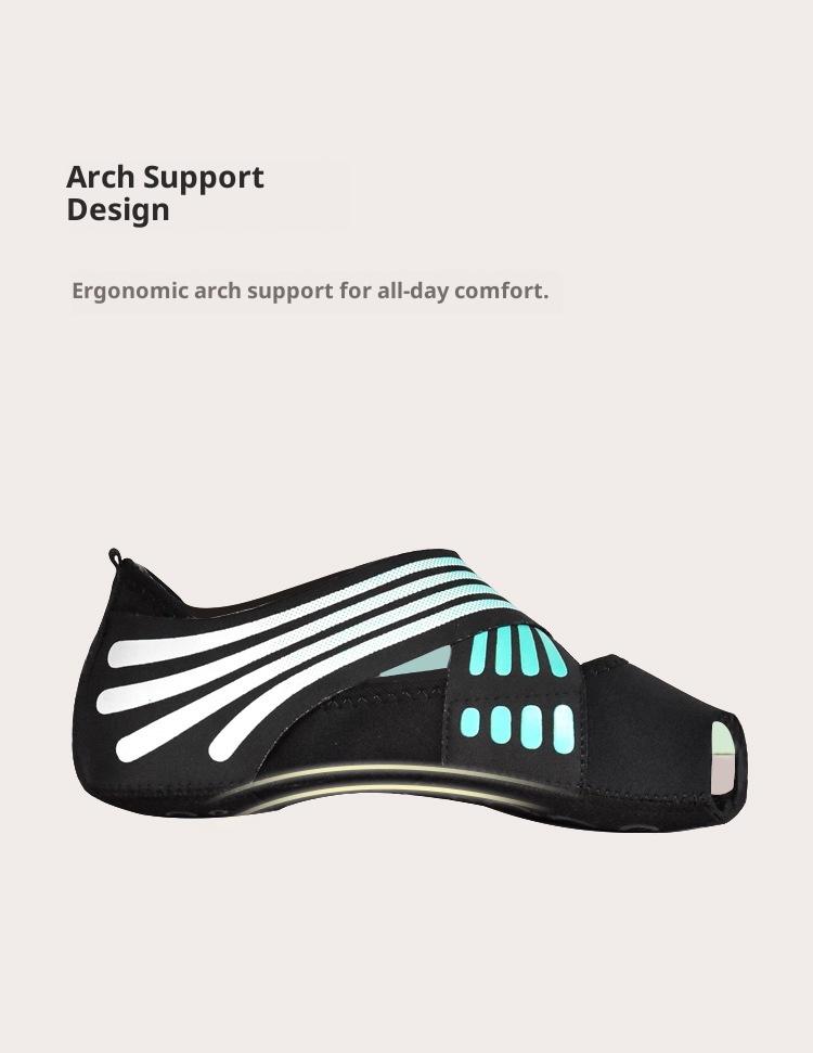 Chaussures de yoga d'intérieur professionnelles pour femmes, antidérapantes, en silicone, avec bout ouvert, idéales pour le Pilates d'été._voghion.com