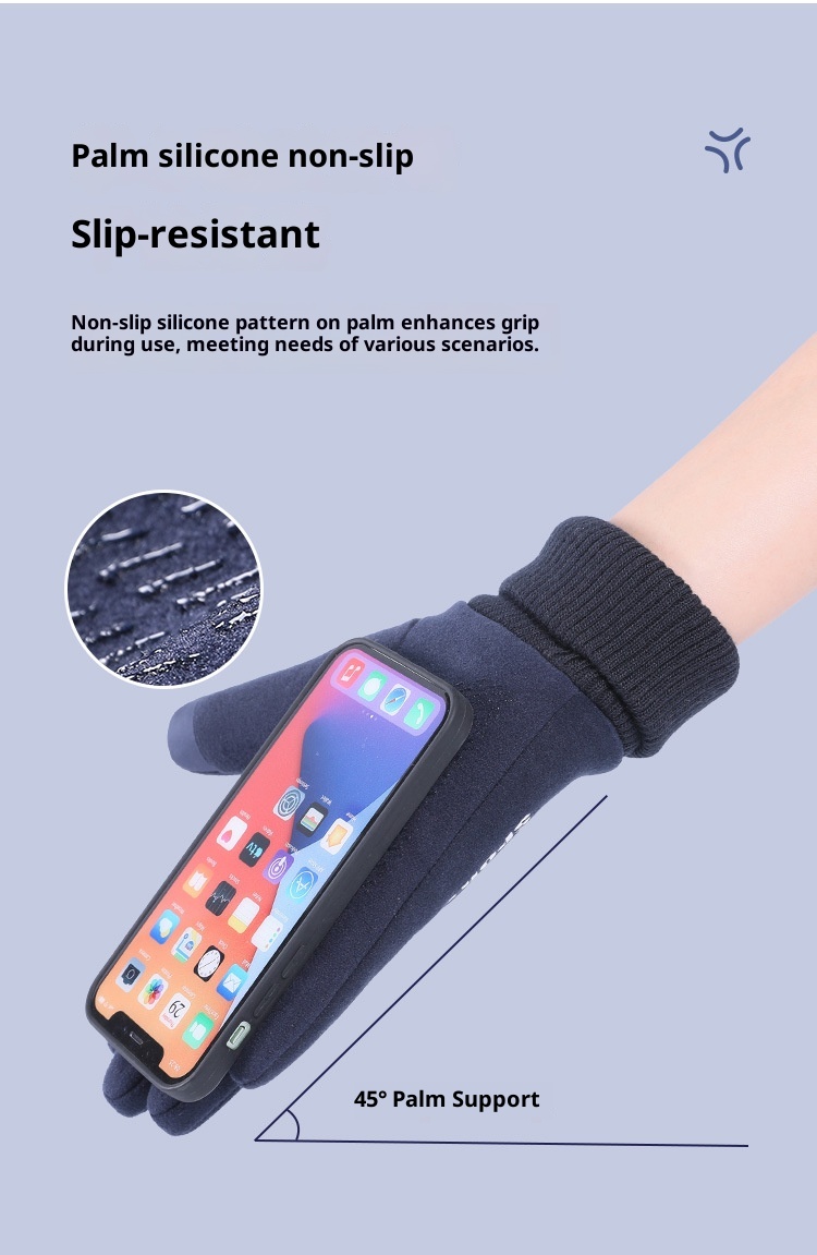 Gants de sport ActiveGo Cross-Border Winter Thermal pour femmes et couples, coupe-vent, imperméables et épais, pour le ski et les activités de plein air (vente en gros)._voghion.com