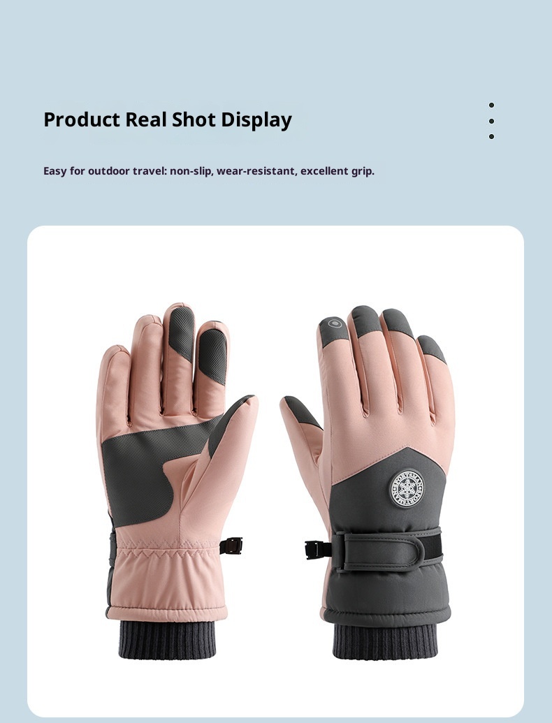 ActiveGo Warm für Damen und Herren, Winterfleece-gefüttert, dick, winddicht, wasserdicht, für Outdoor-Sportarten wie Radfahren, E-Bike-Fahren und Skifahren_voghion.com