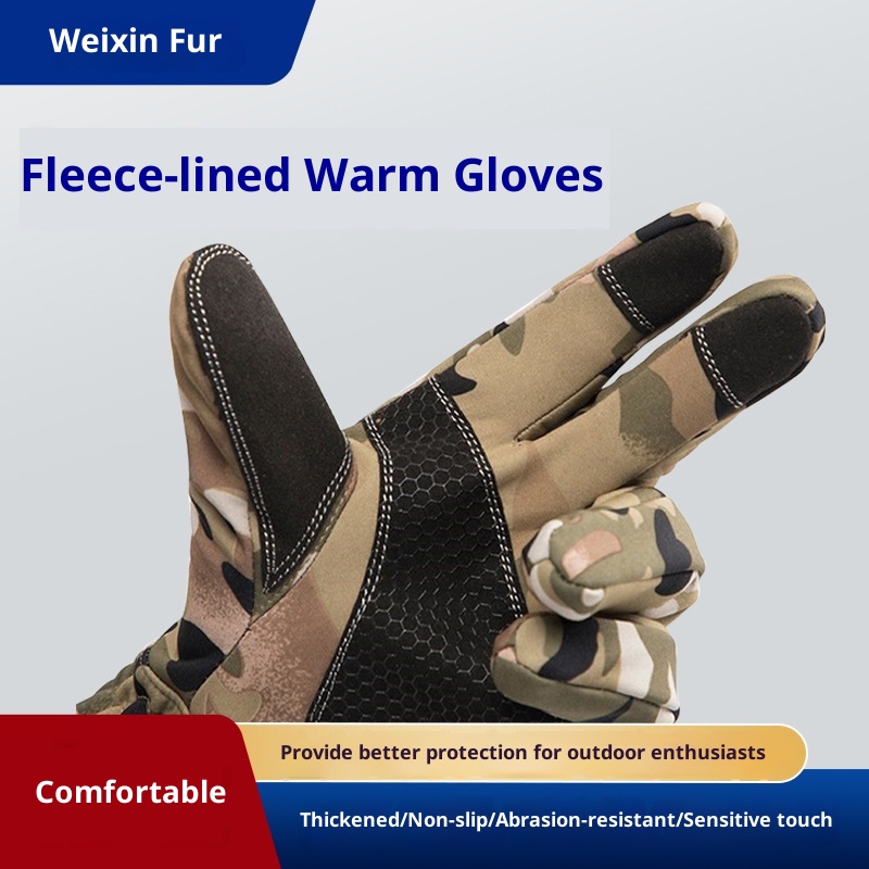 ActiveGo Winter Cycling Gloves Touchscreen Men And Women Outdoor Warm Sports Cold-Proof Fleece Skiing Couple Style Adult_voghion.com