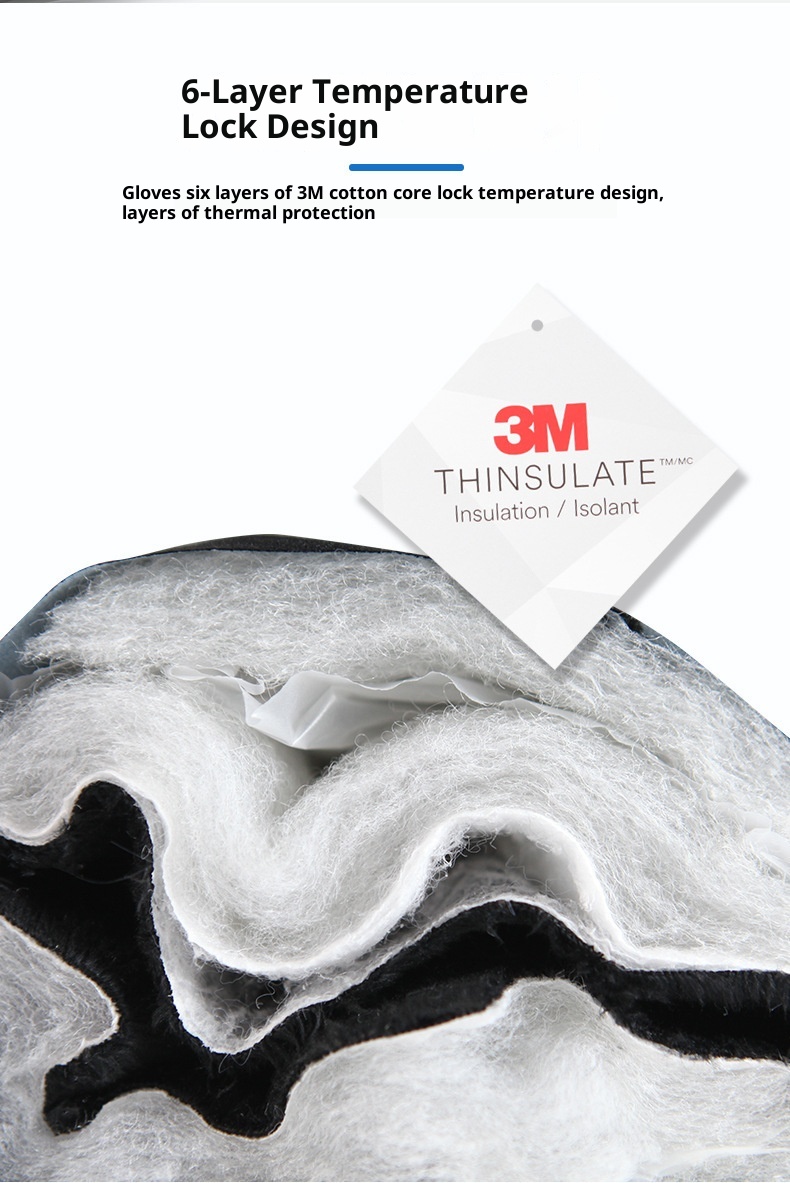 ActiveGo Winter Ski Gloves For Men, Touchscreen Motorcycle, Fleece Lined, Warm, Thickened, Waterproof, Windproof, Cold Resistant,_voghion.com