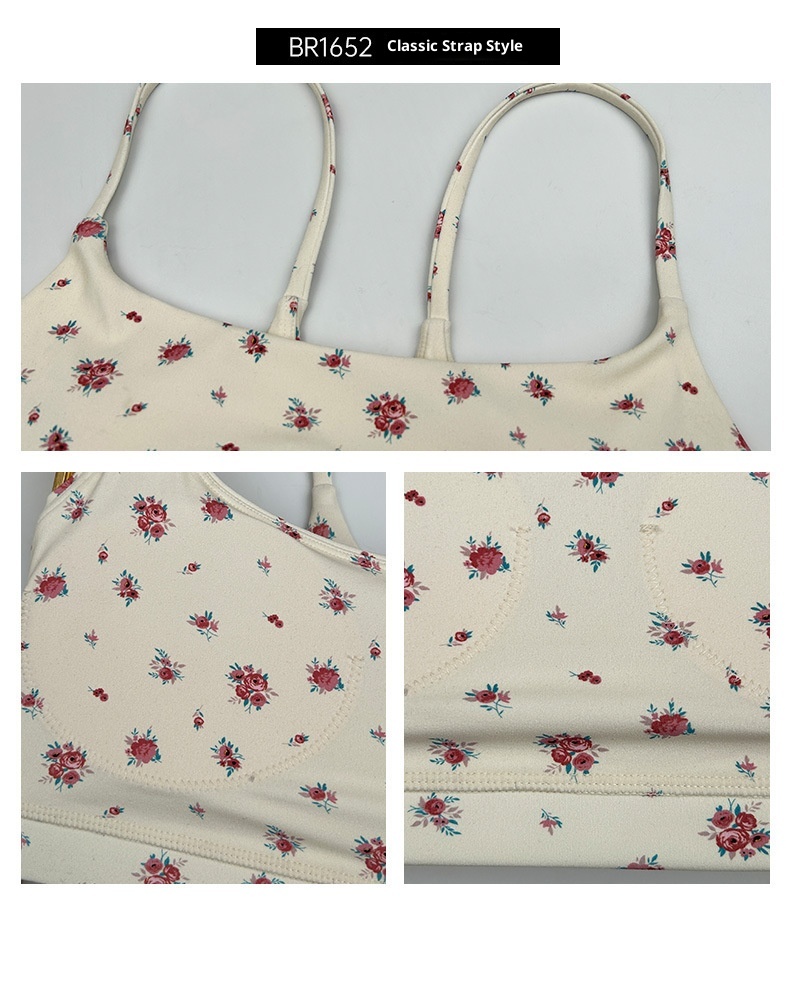 001 Zhouyou New Yoga Wea Fo Women Reto Floal Spots Camisole Vest Fitness Outewea Innewea Slim Fit Slimming_voghion.com