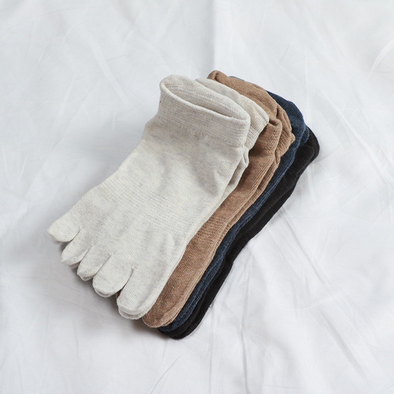 001 Herren-Yogasocken mit geteiltem Zehenbereich, vollständig offen, strapazierfähig, schweißabsorbierend, rutschfest_voghion.com