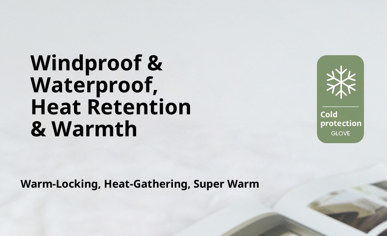 ActiveGo Women's Ski Gloves Cycling Mountaineering Cold-Proof Warm Fleece Thickened Touchscreen Waterproof Men's Snow Play Winter_voghion.com