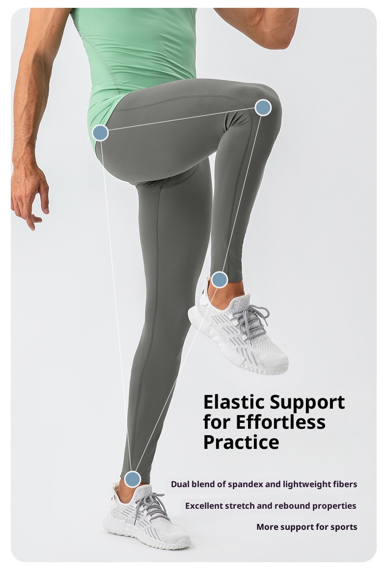 Pantaloni sportivi da corsa ad asciugatura rapida, traspiranti e aderenti, ad alta elasticità, da uomo, della serie Breathing, modello Naked Feel, 001, 31341_voghion.com