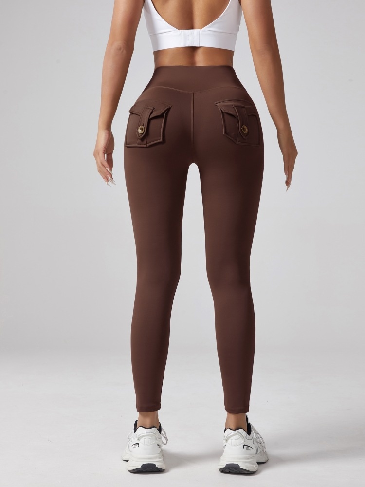 001 New Peach Hip Fitness For Women, Tight-Fitting, No Embarrassing Lines, Quick-Dry Sports Pants, High-Waisted,_voghion.com