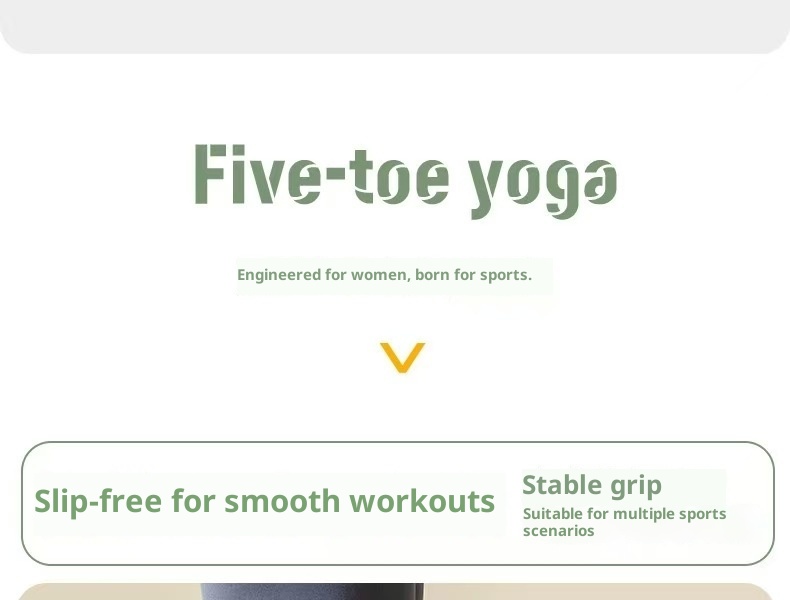 Chaussettes de yoga et de sport antidérapantes à cinq orteils, mi-mollet, pour le Pilates au sol, automne-hiver, avec séparation des orteils, style Zhuji, à clipser._voghion.com