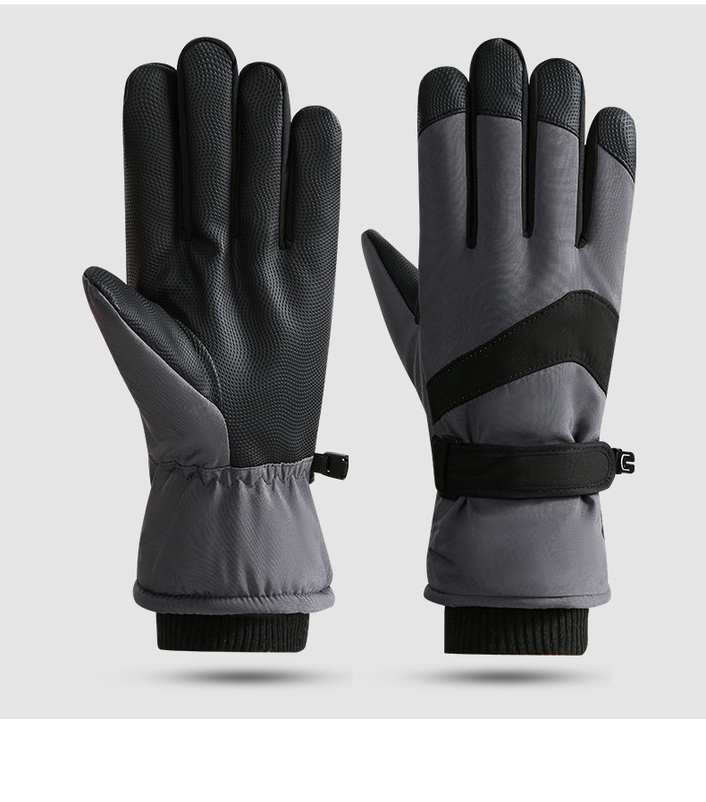 Guanti da sci ActiveGo per uomo e donna, per coppie, invernali, in caldo cotone, spessi, per bici elettrica, antivento, impermeabili, per esterni_voghion.com