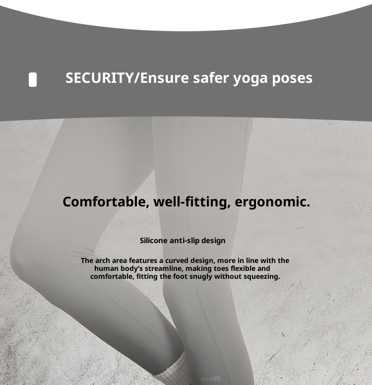 Chaussettes de yoga mi-mollet antidérapantes en silicone, couleur dégradée, pour femmes, idéales pour le fitness, le Pilates et la danse (vente en gros)._voghion.com