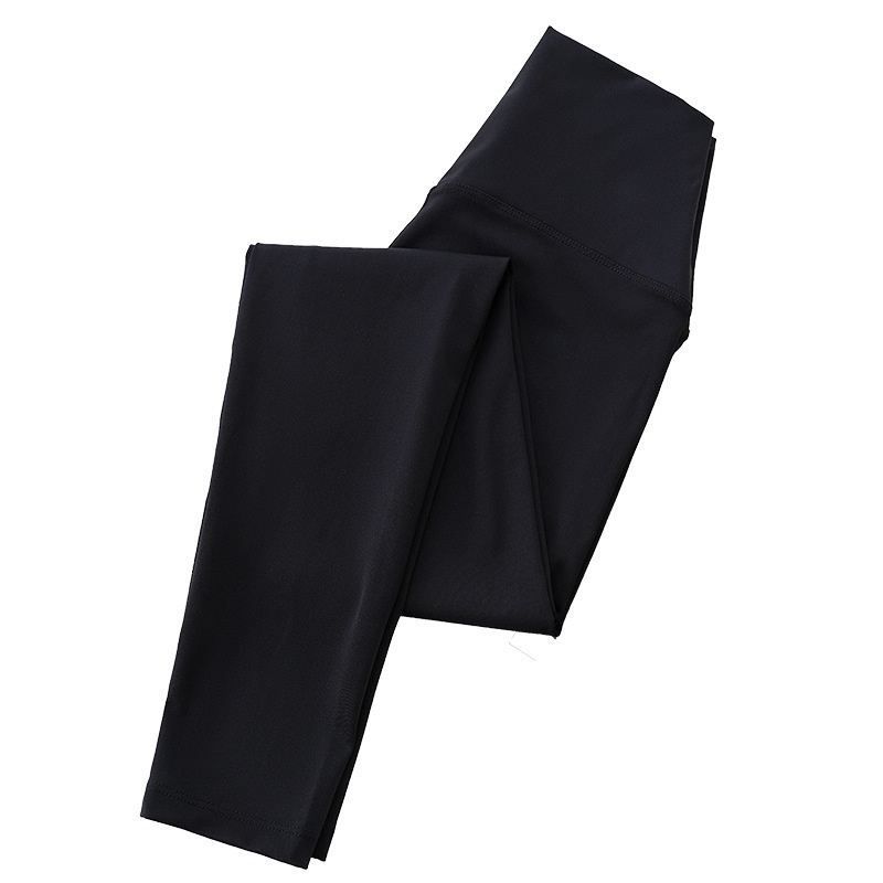 Legging de yoga Lulu Style couleur crème pour femme, effet seconde peau, taille haute, effet push-up, vêtement de sport moulant, sous-vêtement technique, séchage rapide_voghion.com