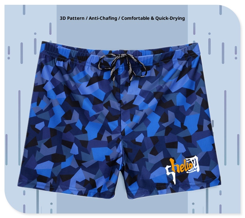 001 National Trend Neue Herren-Badehose in Übergröße mit Print, Boxershorts, schnelltrocknend, professionell_voghion.com