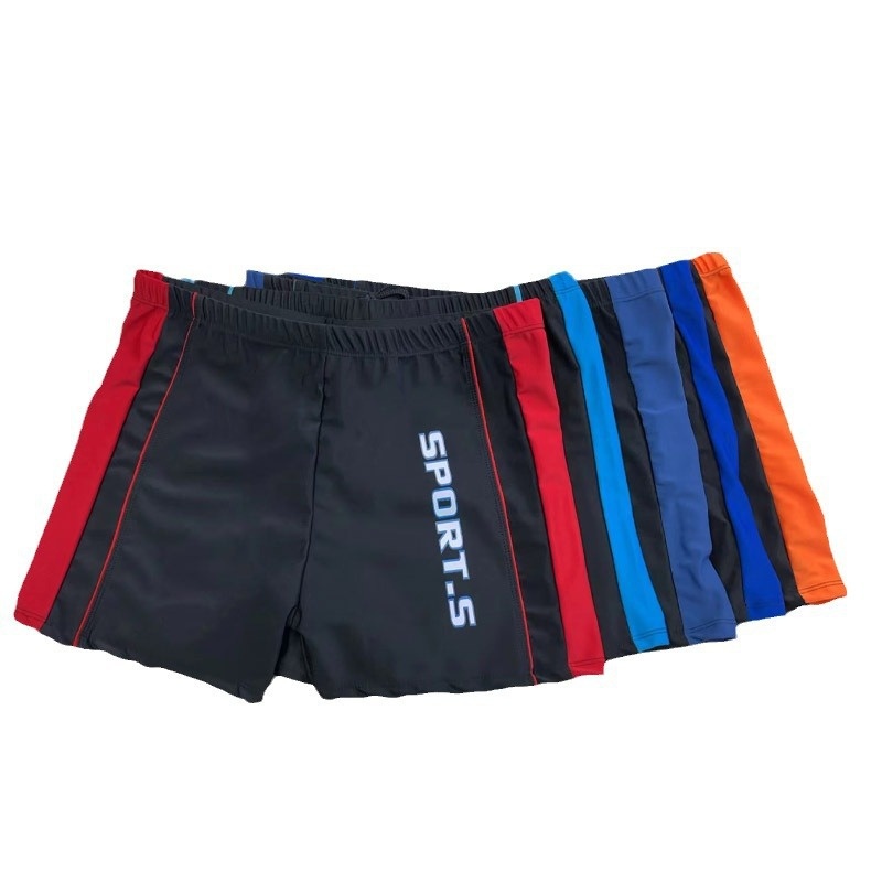 001 Men's Large Size Casual Fashion Letter Print Anti-Embarrassment Quick-Dry Swim Trunks Loose Fit For Hot Springs And_voghion.com