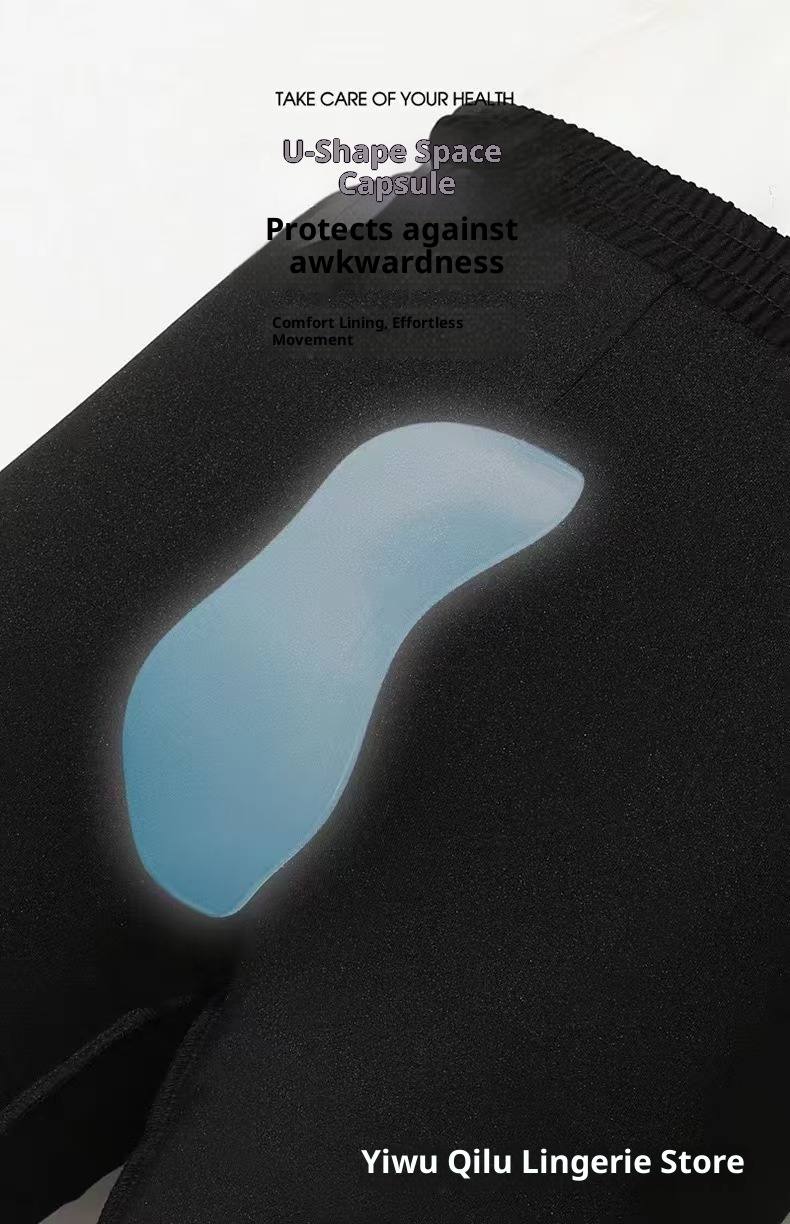 001 Men's Adult Boxer Double Layer Five Points Quick Dry Casual Anti Embarrassment New Professional Beach Swimming Trunks_voghion.com