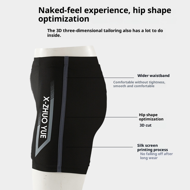 001 Plus Size Trunks 2025 Men's Swimming Gear Anti-Embarrassment Swim Shorts Hot Spring New Five-Point Quick-Dry Adult No_voghion.com