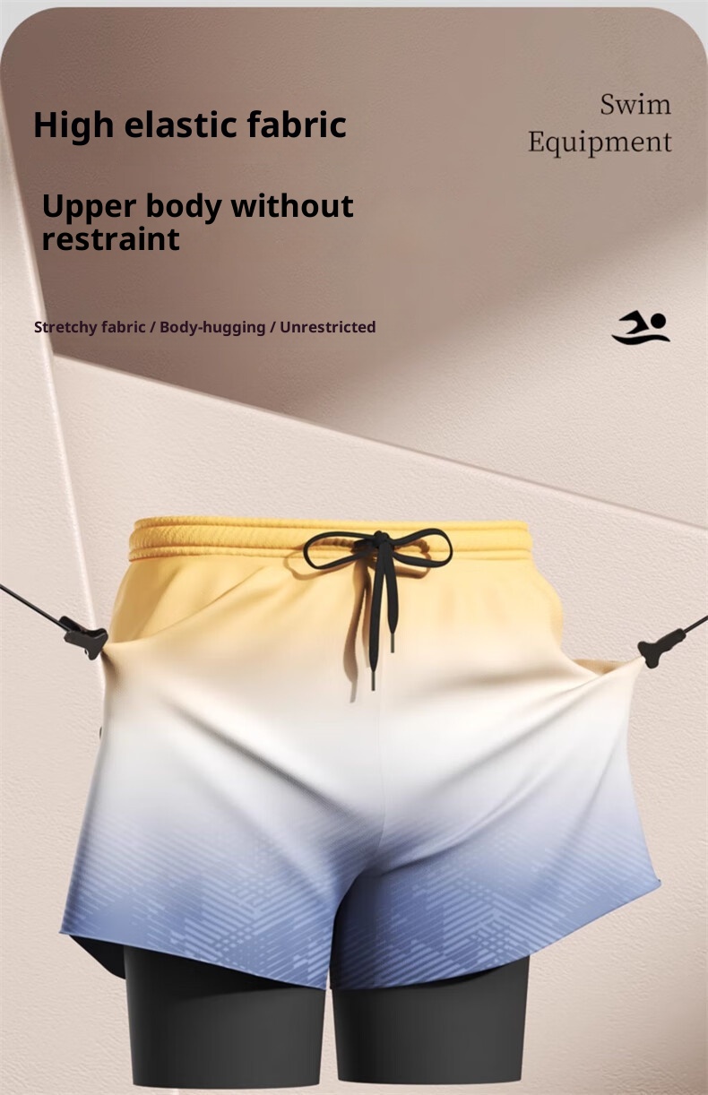 001 Herren-Badehose gegen Peinlichkeiten 2024 Neue Erwachsenen-Badehose in Übergröße, schnelltrocknend, Komplettset für Thermalbäder_voghion.com