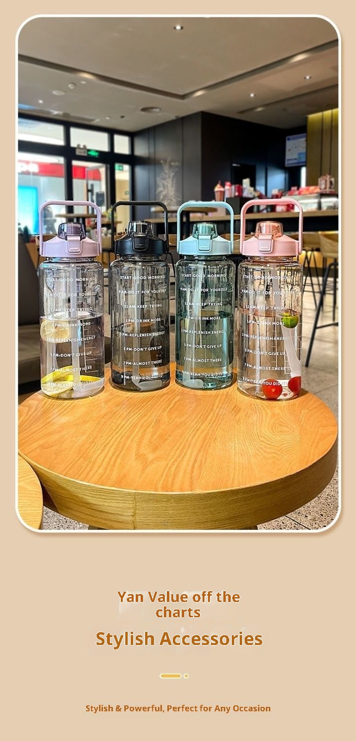 001 Cross-Border Super Large Capacity Space Cup Summer Men And Women High-End Feel 2000ml Fitness Sports Ton Bucket_voghion.com