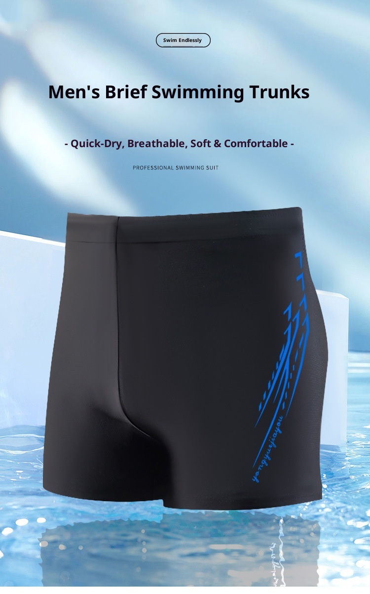 001 Herrenmode Boxer-Badehose in großen Größen – schnelltrocknend, ideal für Sport, Strand und Freizeit._voghion.com