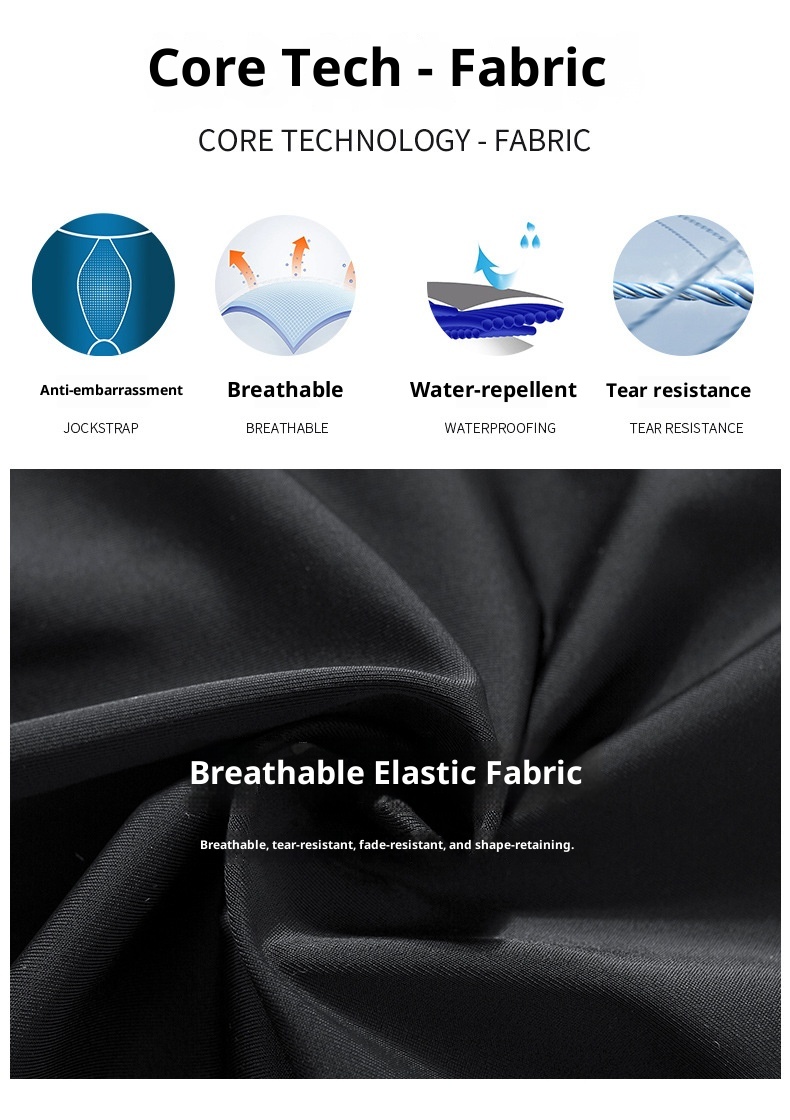 001 Sport-Boxershorts für Herren (Erwachsene) – Anti-Peinlichkeits-Badehose mit doppellagigem, schnelltrocknendem Material – Trainingshose – Direkt vom Hersteller –_voghion.com