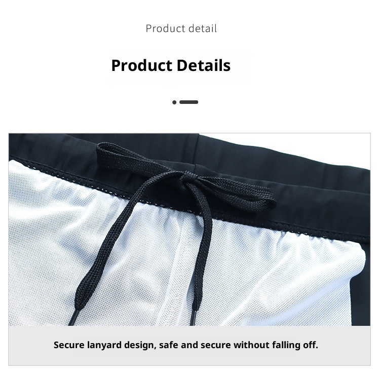 001 Men's Trunks Adult Large Size Boxer Anti-Embarrassment Quick-Dry High-Waist Sports Beach Shorts Swimming Gear Set_voghion.com